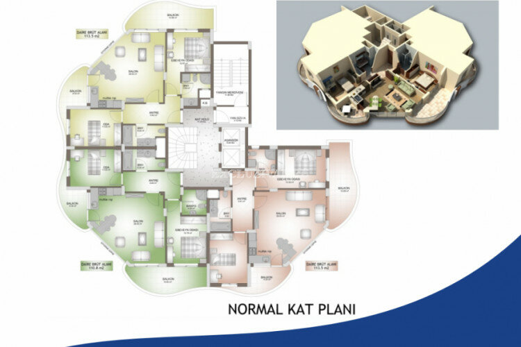 Квартира 2+1 в Измире, Турция | PKK-38593