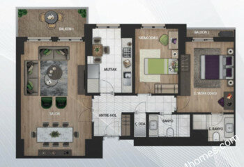 Квартира 2+1 в Стамбуле, Турция | SBB-31747