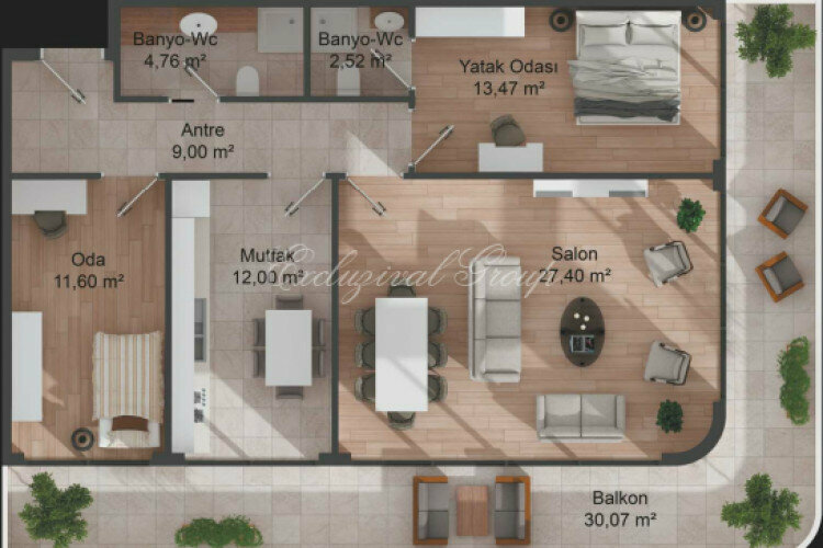 Квартира 3+1 в Стамбуле, Турция | SBB-35401