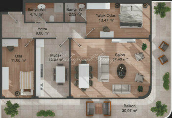 Квартира 3+1 в Стамбуле, Турция | SBB-35401