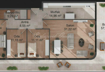 Квартира 3+1 в Стамбуле, Турция | SBB-35401