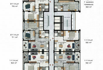Квартира 2+1 в Каргыджаке, Алания, Турция | PKK-29666