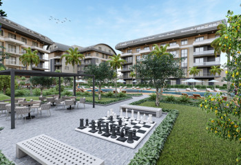 Квартира 1+1 в Оба, Алания, Турция | PTE-24282