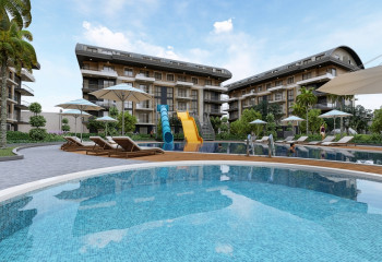 Квартира 1+1 в Оба, Алания, Турция | PTE-24282