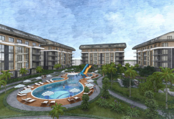 Квартира 1+1 в Оба, Алания, Турция | PTE-24282