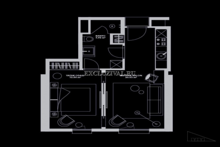 Квартира 1+1 в Стамбуле, Турция | PBB-10887