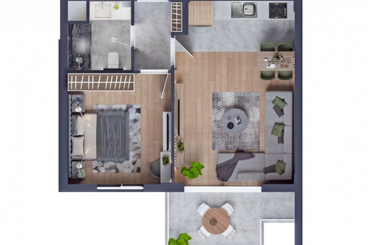 Квартира 1+1 в Аксу, Анталия, Турция | PKK-32739