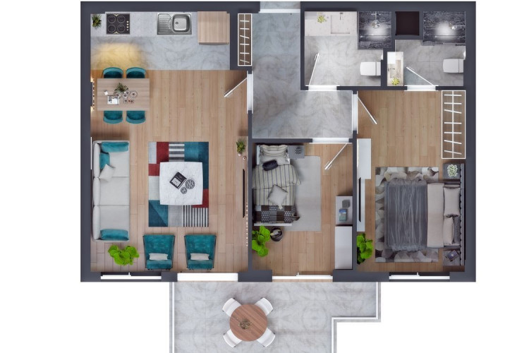 Квартира 2+1 в Аксу, Анталия, Турция | PKK-35167