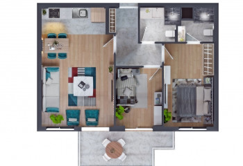 Квартира 2+1 в Аксу, Анталия, Турция | PKK-35167