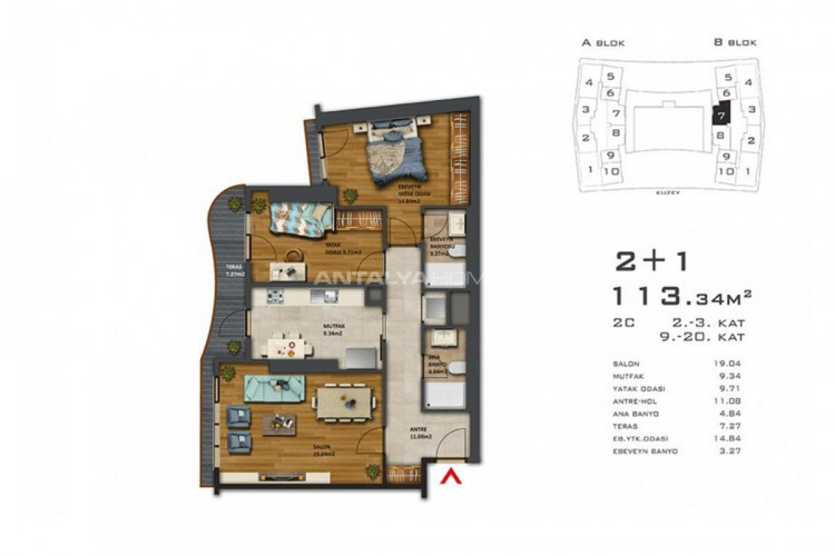 Квартира 2+1 в Газиосманпаше, Стамбул, Турция | PKK-46188