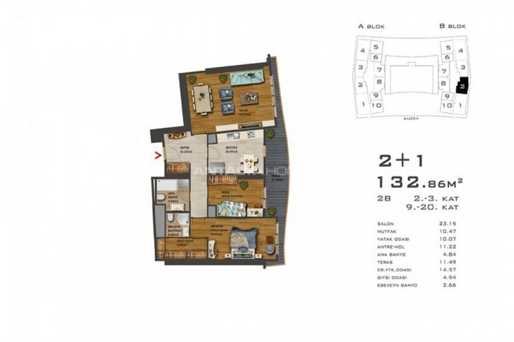 Квартира 2+1 в Газиосманпаше, Стамбул, Турция | PKK-46188
