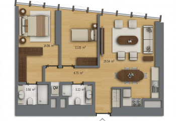 Квартира 2+1 в Шишли, Стамбул, Турция | PTE-16315