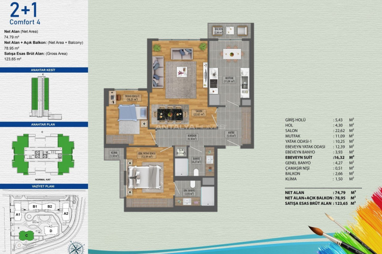 Квартира 2+1 в Авджыларе, Стамбул, Турция | SBB-46504