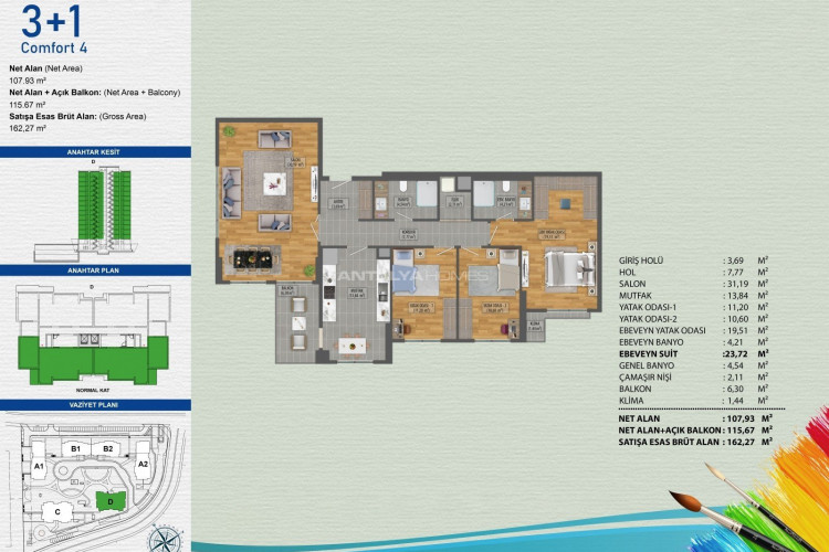 Квартира 3+1 в Авджыларе, Стамбул, Турция | PKK-46505