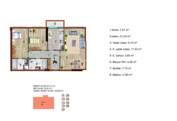 Квартира 3+1 в Кючюкчекмедже, Стамбул, Турция | STE-46342