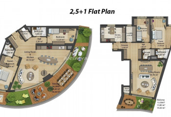 Квартира 1+1 в Бакыркей, Стамбул, Турция | STE-46077