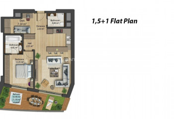Квартира 3+1 в Бакыркей, Стамбул, Турция | SBB-46079