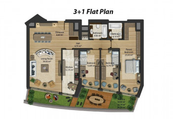 Квартира 4+1 в Бакыркей, Стамбул, Турция | PTE-46080