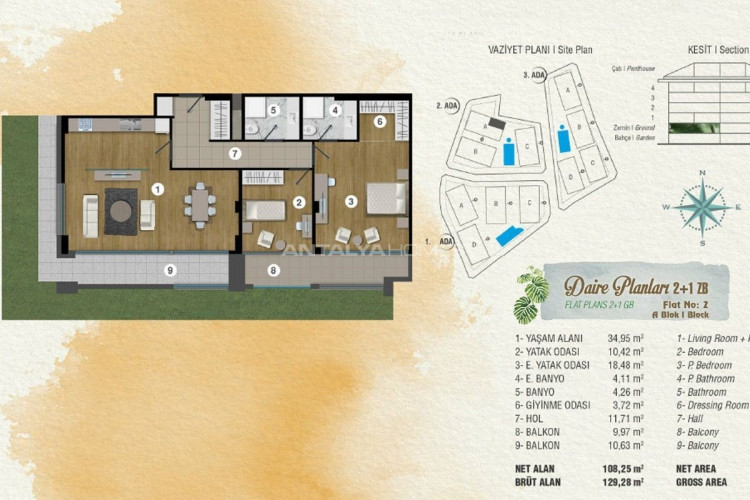 Квартира 2+1 в Сарыере, Стамбул, Турция | PTE-46117