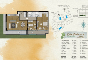 Квартира 2+1 в Сарыере, Стамбул, Турция | PTE-46117