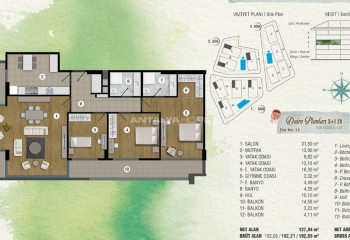 Квартира 2+1 в Сарыере, Стамбул, Турция | PTE-46117