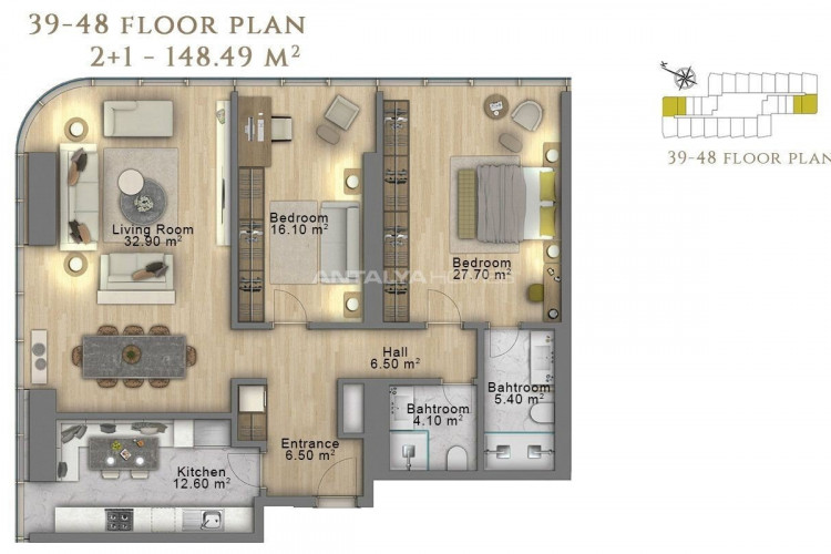 Квартира 1+1 в Шишли, Стамбул, Турция | PKK-46085