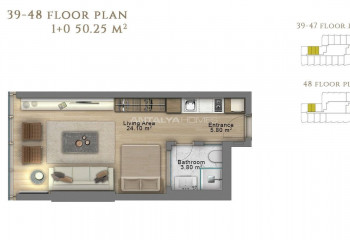 Квартира 1+1 в Шишли, Стамбул, Турция | PKK-46085