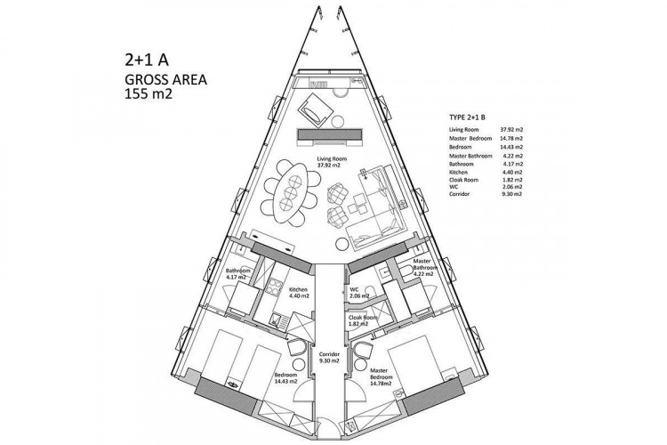 Квартира 2+1 в Багджыларе, Стамбул, Турция | SBB-46185
