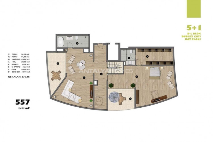 Квартира 4+1 в Ускюдаре, Стамбул, Турция | PTE-46449