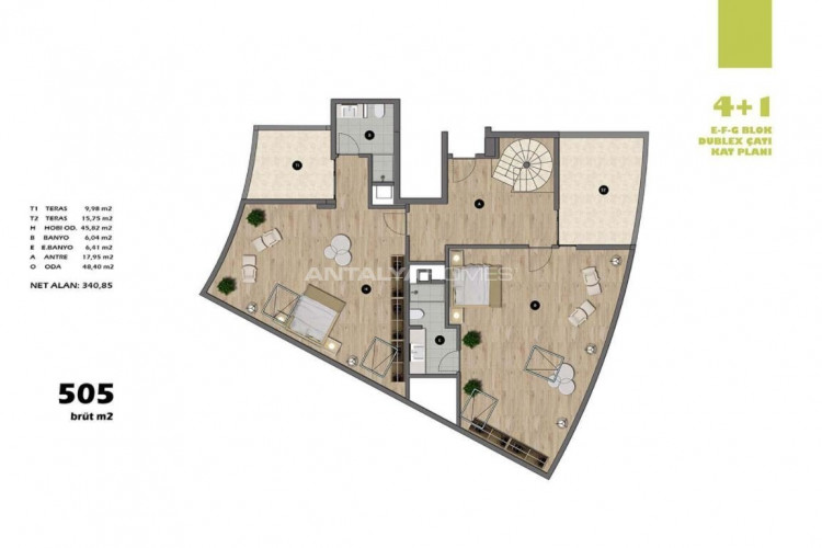 Квартира 4+1 в Ускюдаре, Стамбул, Турция | PTE-46449