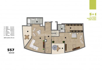 Квартира 4+1 в Ускюдаре, Стамбул, Турция | PTE-46449