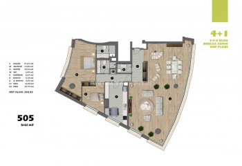 Квартира 4+1 в Ускюдаре, Стамбул, Турция | PTE-46449