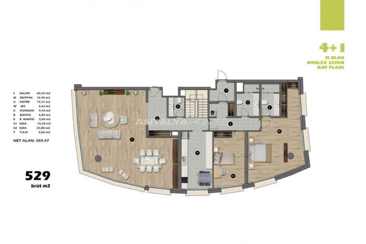 Квартира 4+1 в Ускюдаре, Стамбул, Турция | PBB-46446