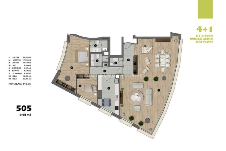 Квартира 4+1 в Ускюдаре, Стамбул, Турция | PBB-46446