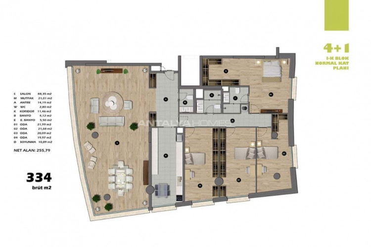 Квартира 4+1 в Ускюдаре, Стамбул, Турция | PBB-46446