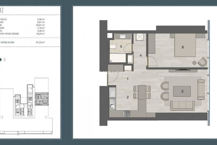 Квартира 3+1 в Шишли, Стамбул, Турция | PTE-46198