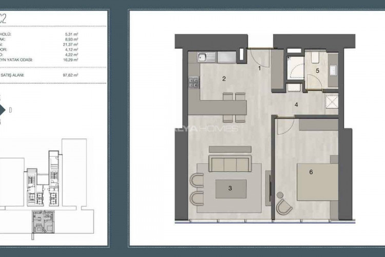 Квартира 3+1 в Шишли, Стамбул, Турция | PTE-46198