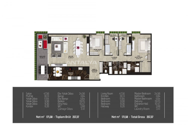 Квартира 3+1 в Кадыкёй, Стамбул, Турция | PTE-46435