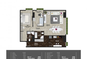 Квартира 3+1 в Кадыкёй, Стамбул, Турция | PTE-46435