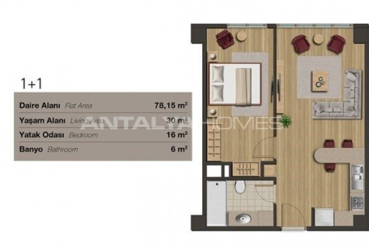 Квартира 1+1 в Кадыкёй, Стамбул, Турция | SBB-46640