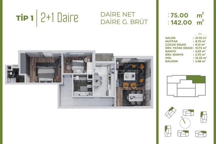 Квартира 3+1 в Багджыларе, Стамбул, Турция | PTE-46747