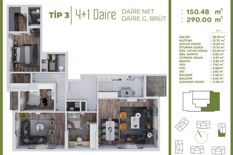 Квартира 3+1 в Багджыларе, Стамбул, Турция | PTE-46747