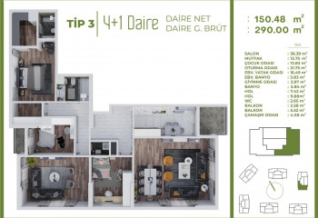 Квартира 3+1 в Багджыларе, Стамбул, Турция | PTE-46747