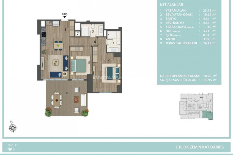 Квартира 1+1 в Авджыларе, Стамбул, Турция | STE-46621