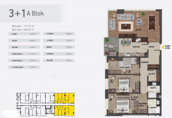 Квартира 3+1 в Кючюкчекмедже, Стамбул, Турция | PTE-46695