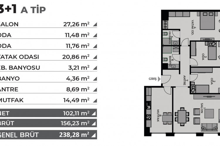 Квартира 2+1 в Кадыкёй, Стамбул, Турция | PBB-46483