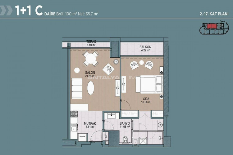 Квартира 2+1 в Багджыларе, Стамбул, Турция | SBB-46234