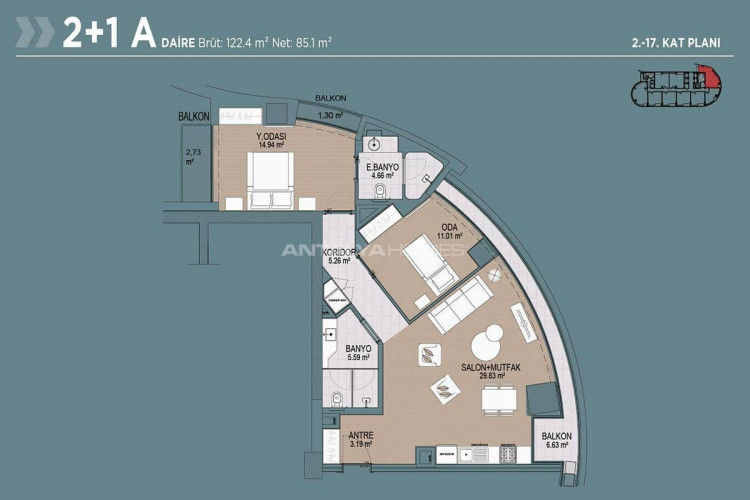 Квартира 2+1 в Багджыларе, Стамбул, Турция | SBB-46234