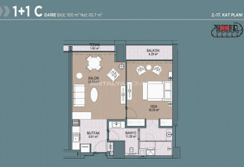 Квартира 2+1 в Багджыларе, Стамбул, Турция | SBB-46234