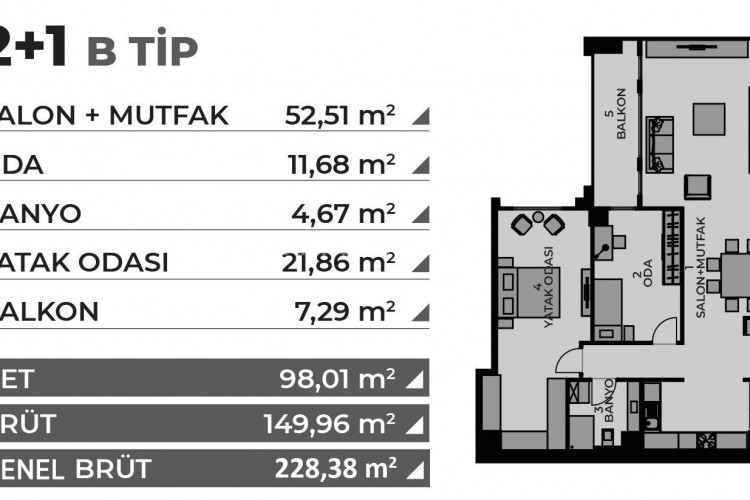 Квартира 3+1 в Кадыкёй, Стамбул, Турция | PKK-46484